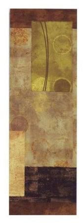 Decorative Wall Painting With Frame Brown/Beige 20x60centimeter