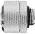 G1/4 Thread Rigid Tube Compression Fittings OD 16mm Hard Tube Extender Fittings For PC Water Cooling Silver (silver)