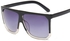 Retro Large Square Sunglasses Women Trend Round Face Sunglasses Gradient Color Sunglasses