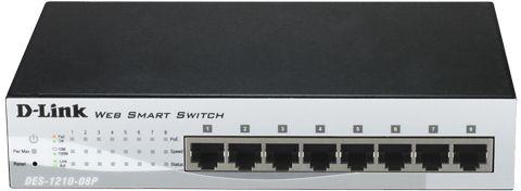 D-Link  8-Port Fast Ethernet PoE Smart switch / DES-1210-08P