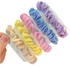 5-Piece Scrunchies Elastic Hair Band Set Multicolour