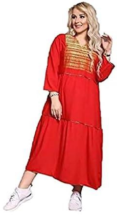فستان كاجوال من تاليا فستان كسرات للنساء