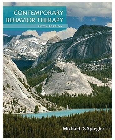 Contemporary Behavior Therapy Hardcover English by Michael Spiegler - 2015