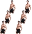 Men's Aoelemence Boxer Briefs, Breathable Soft and anti wear leg Boxers 6pcs Pack (3XL, Black)