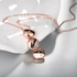 FSGS Trendy Women & Rose Gold Plated Tin Alloy Link Chain 45+5CM Pendant Necklaces 3.7X1.3CM 19848