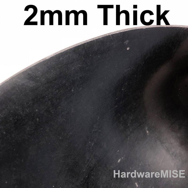 Hardwaremise Neoprene Rubber Sheet 2mm Thick hardness 60 shoreA (Black)