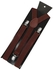 Y-Shaped Clip-On Adjustable Suspender Belt Brown