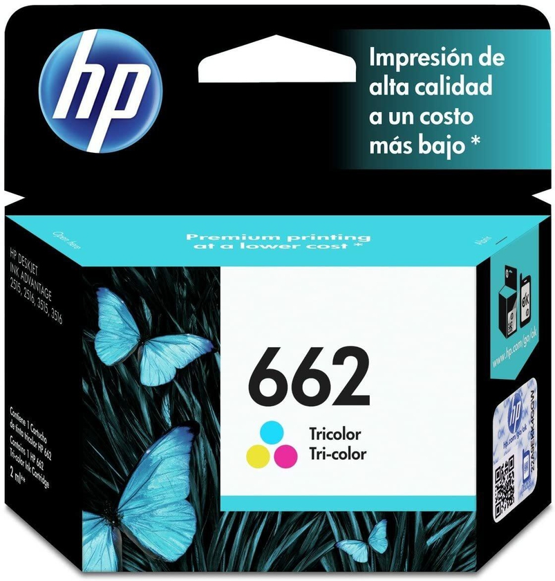 HP 662 Tri-Color Ink Advantage Cartridge - Cyan, Yellow &amp; Magenta [Cz104A]