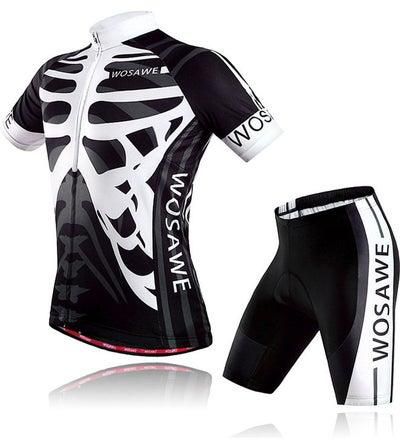 2-Piece Cycling Jersey With Padded Shorts Set S