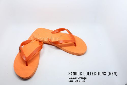 Sanduc Casual Men Flip Flops Slipper Sandal (Orange)