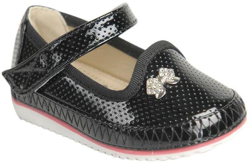 Flat Shoes 1034 For Girls-Black, 25 EU