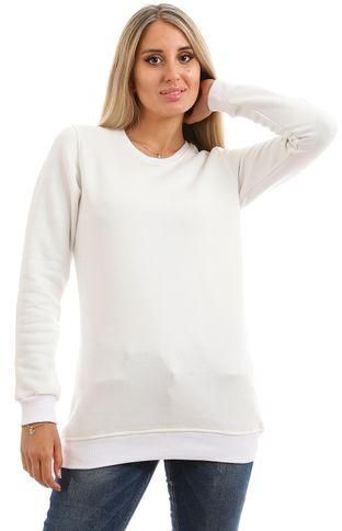Mezeeta Sweatshirt Plain Cotton -off white