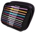 مجموعة إبر كروشيه للحياكة مصنوعة من الألومنيوم مع حقيبة (متعددة الألوان) - 22 قطعة متعدد الألوان 210جم