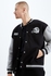 Defacto Man Oversize Fit-Nba College Neck Long Sleeve Knitted Cardigan