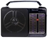 Golon 607-Classic Mini Electric Radio - Black