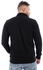 Izor Soft Ribbed Neck ZIpped Sweatshirt - Black