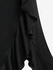 Plus Size Lace Raglan Sleeves Slit A Line Party Dress with Flounce - L | Us 12