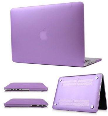 Frost Matte Plastic Surface Hard Shell Case Cover For Apple MacBook Pro 15-Inch Purple