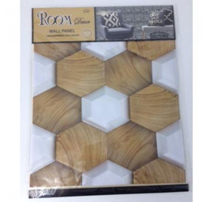 Memories Maker 3D PVC Foam Brick Wallpaper - Light Brown/White Rock - 4 Pcs