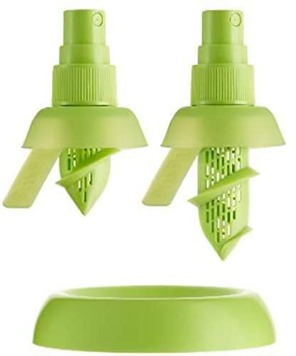 Lemon Juice Sprayer Mini Squeezer Set Of 3- Piece, Green, Silicone Material