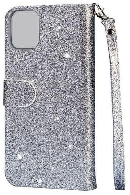 For IPhone 11 Glitter Leather Wallet Case Zipper 6.1
