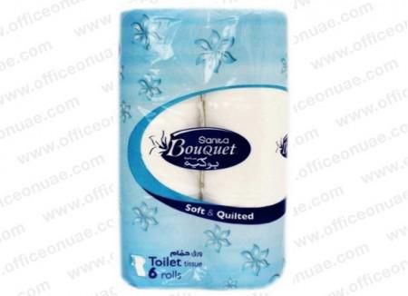 Sanita Toilet Tissue Rolls, 250 Sheets, 6/pack