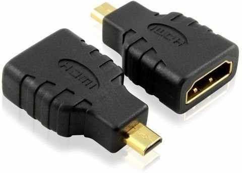 MicroHDMI (type D) to HDMI (type A) converter connctor gold plated