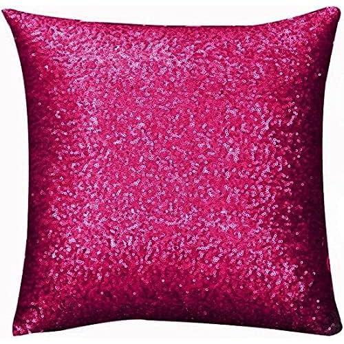 Pink Sequin Decorative Pillow