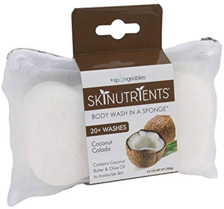 Pack Of 3 Skinutrients Body Wash In A Sponge 3.5 ounce