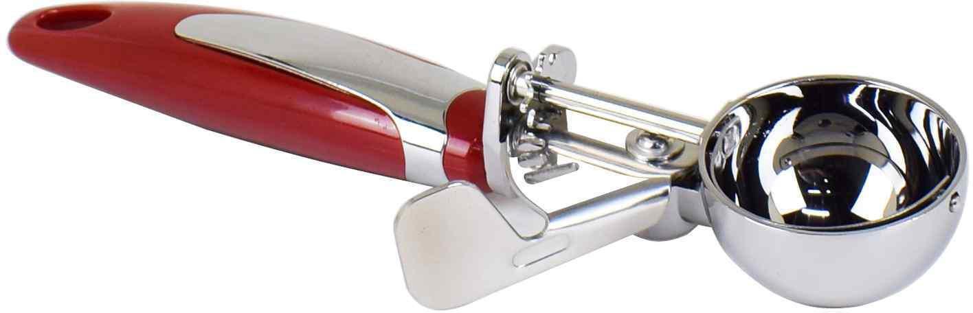 Ascot Ice Cream Scoop Silver And Red
