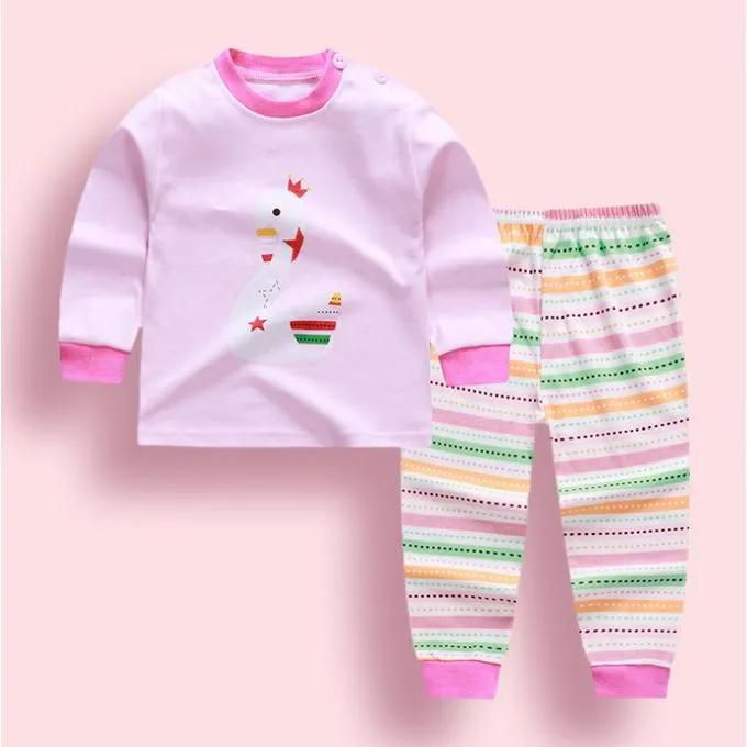 Unisex Children Pyjamas Night Wear  Sports Suit For Newborn Baby kid pajama