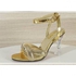 High Ladies Quality Low/mid Heel Corporate Sandal-gold