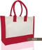 Hatch Jute Bag Plain Tote Bag Color Handle Jute Bag Natural Material (4 Colors)