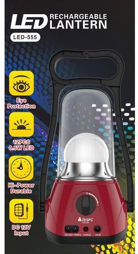 Jespc LED Rechargeable Lantern - Red