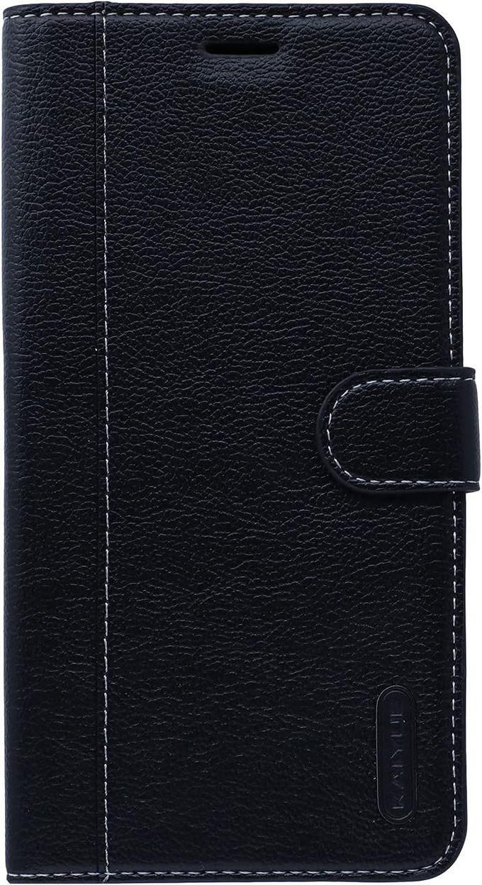 KAIYUE Leather Flip Phone Case For Xiaomi Mi Max 3 -0- Black