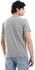 Ted Marchel Heather Grey Printed Short Sleeves Round Neck T-Shirt