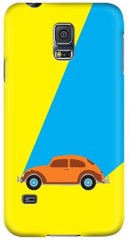 Stylizedd Samsung Galaxy S5 Premium Slim Snap case cover Matte Finish - Retro Bug Yellow