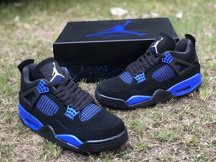 Men's Fashion Sneakers  Authentic Air Jordan 4 Blue Thunder
