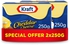 Kraft Cheddar Cheese Block 250g Pack of 2