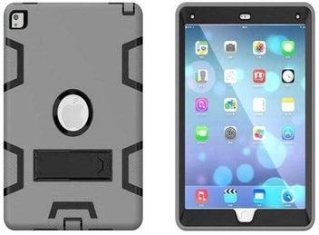 Protective Case Cover With Kickstand For Apple iPad 2/3/4 9.7-Inch Grey/Black