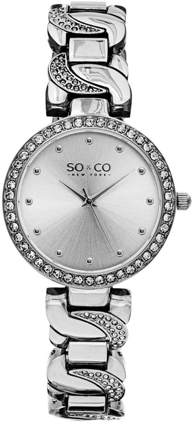 SO&CO New York SoHo Women's Silver Dial Stainless Steel Band Watch - 5062.1