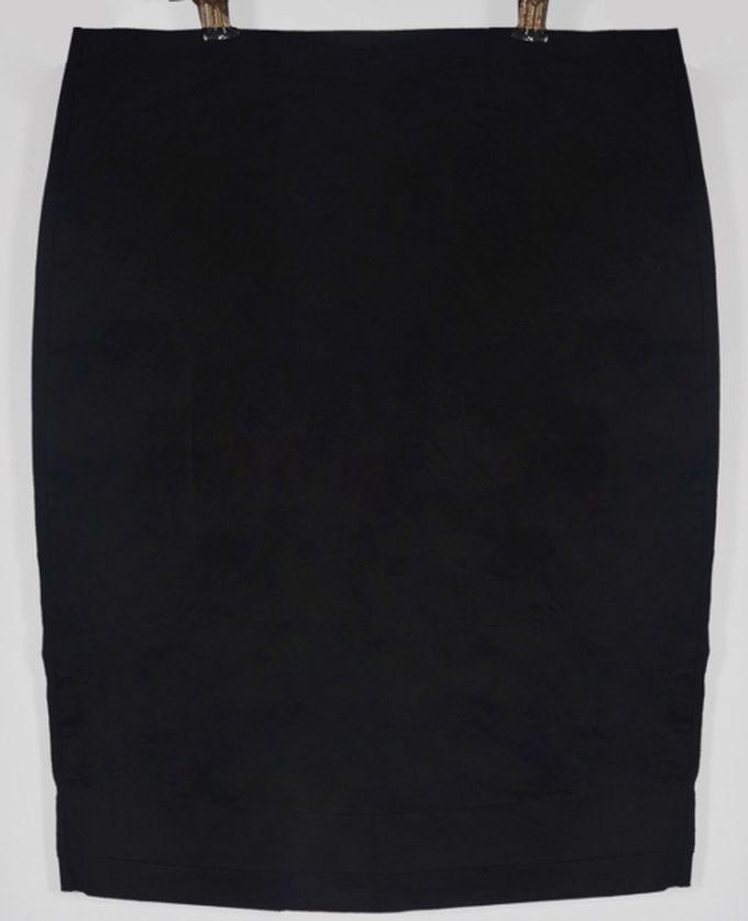 Classy Corporate Midi Navy Black Skirt 0012