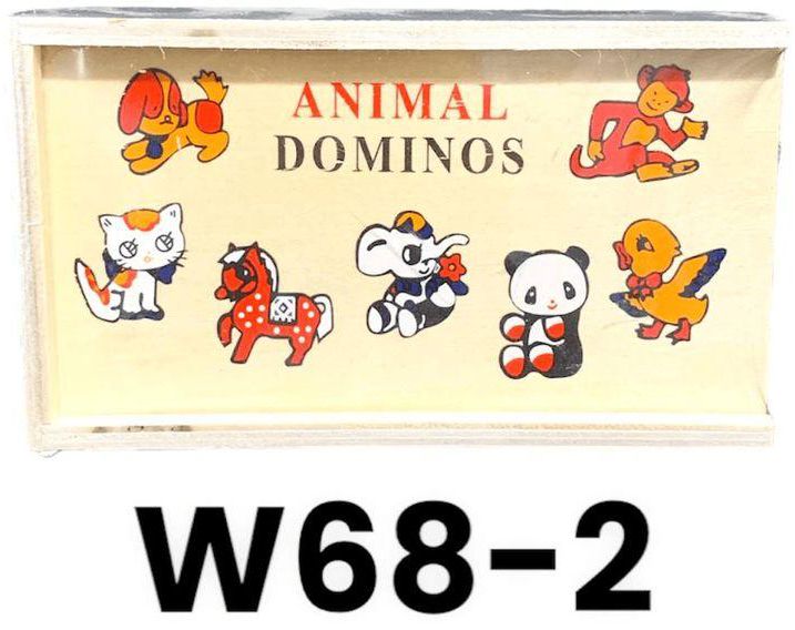 دومينو أشكال حيوانات خشبية للأطفال - W68-2
