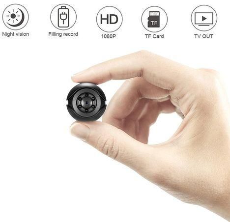 SQ6 Mini Camera 1080P Sensor Portable Security Camcorder Small Cam Night Vision Motion Detection Support Hidden TFcard Pk Sq 9 JUN(16G TF CARD)