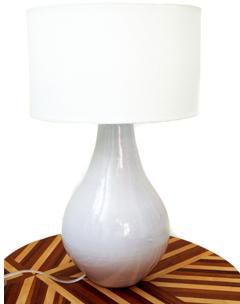 Beige Pottery Table Lamp
