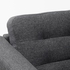 LANDSKRONA 4-seat sofa - with chaise longue/Gunnared dark grey/wood