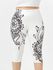 Plus Size & Curve Floral Print Gym Cropped Leggings - 5x