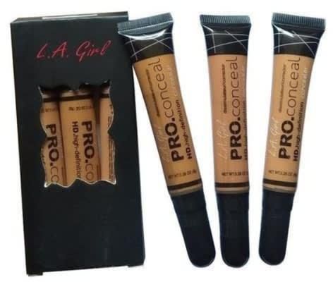 L.a. Girl Concealer Set - Fawn, Toffee & Cool Tan  3pcs