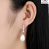 Masaty VR-061L White Gold Plated Jewelry Long Stud Earring For Women