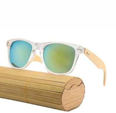 Bamboo Legs Wayfarer Sunglasses